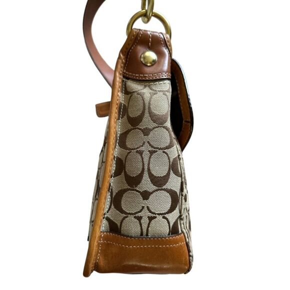 Vintage Coach Bleecker Bag Signature Canvas and Leather Legacy 11434 - Picture 4 of 14